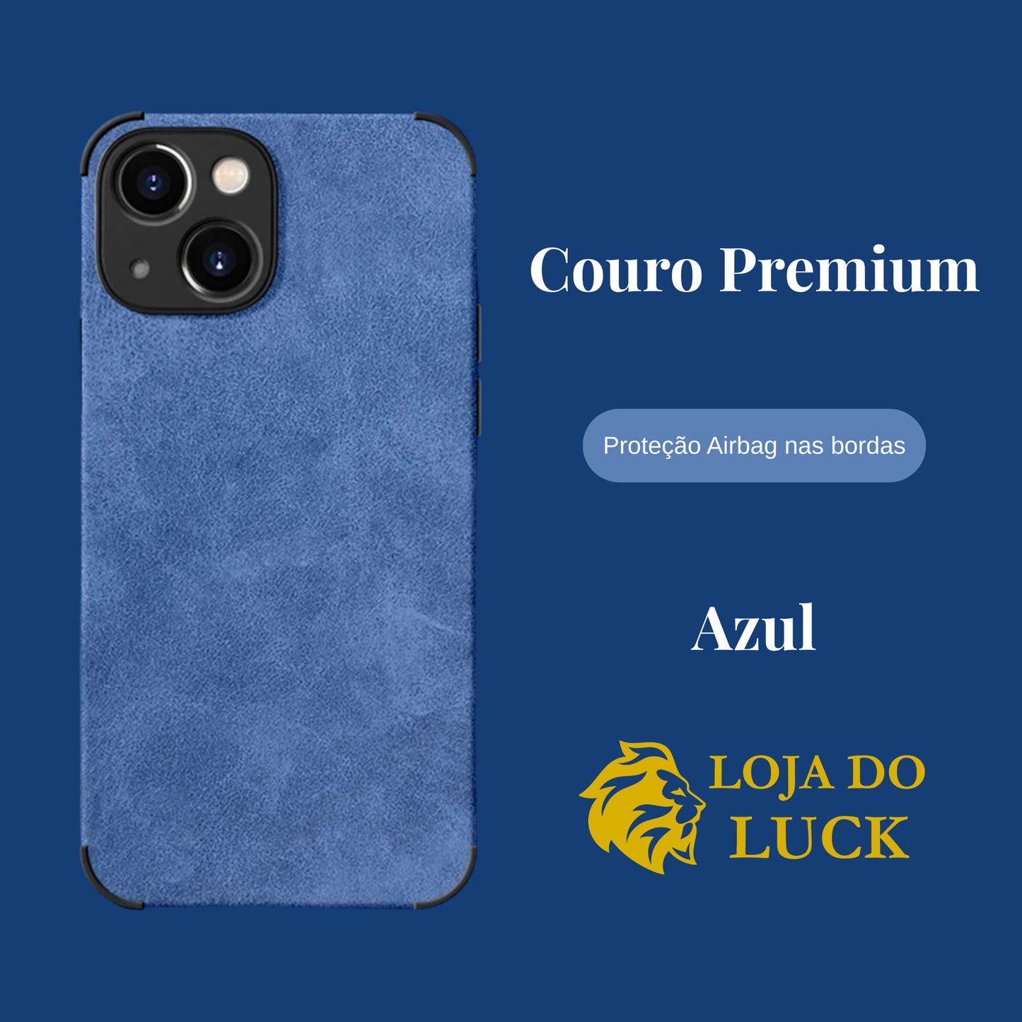 Capa Couro Vintage Fosca compatível com iPhone