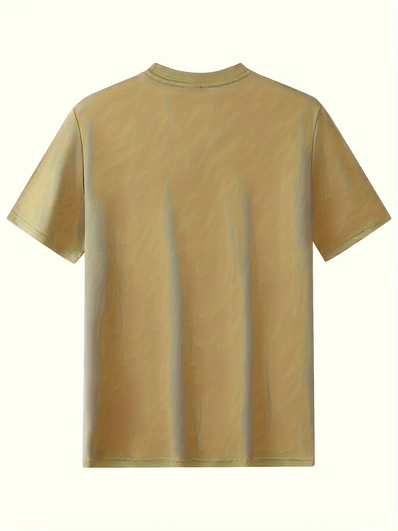 T-shirt Masculina Casual de Verão com Estampa de Bússola – Confortável e Estilosa