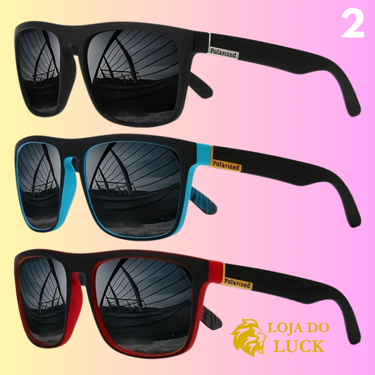 Kit 3 Óculos de Sol Unissex – Estilo Clássico Polarizado para Viagem, Desporto e Lazer