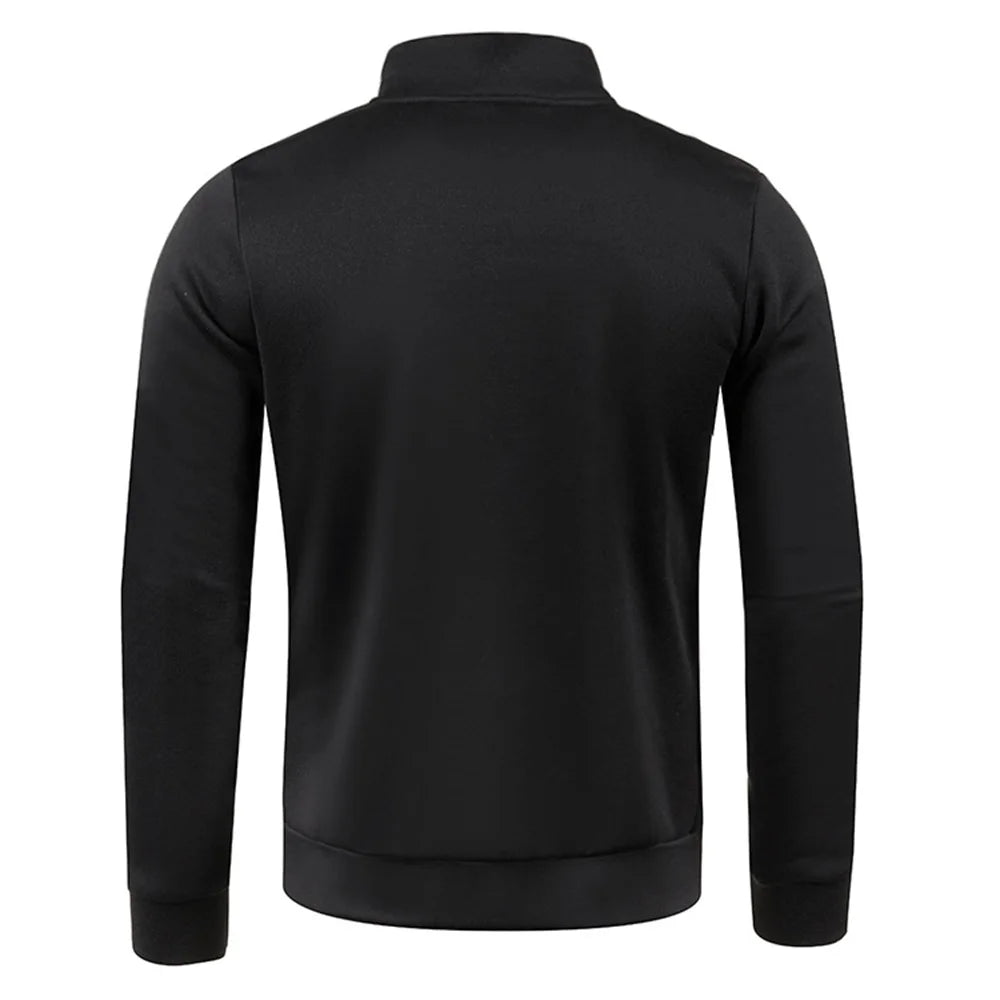 Sweatshirt Masculina com Gola Alta e Fecho – Outono/Primavera