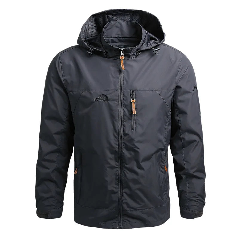 Casaco Masculino Impermeável com Capuz – Estilo Militar, Esportivo e Leve