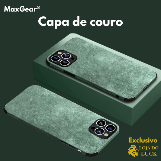 Capa Couro Vintage Fosca compatível com iPhone